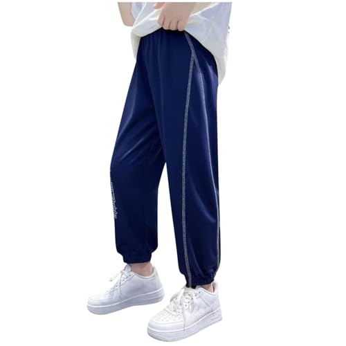 Jogginghose für Jungen, gestreift, seidiges Gefühl, Netzstoff, schnell trocknend, mit Bündchen an den Knöcheln, elastische Taille, Sweatpants für Fußball, Training, Sommer, Lounge, Joggen, Sport, Jogginghose für Jungen, gestreift, seidiges Gefühl, Netzstoff, schnell trocknend, mit Bündchen an den Knöcheln, elastische Taille, Sweatpants für Fußball, Training, Sommer, Lounge, Joggen, Sport, von Generisch