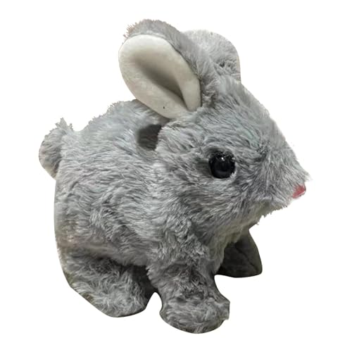 Jumping Bunny Toy, Jumping Rabbit, Springen Sie Plüschhasen mit Klängen, Elektrisches Haustier, pädagogisches interaktives Tier, Roboter -Haustier von Generisch
