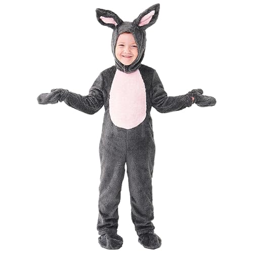 Bunny Pyjama – Osterhase Kinderkostüm – Flanell Tierohren Pyjama, niedliches -Outfit mit Füßen, Hut, Socken, Handschuhe Bunny Pyjama – Osterhase Kinderkostüm – Flanell Tierohren Pyjama, niedliches -Outfit mit Füßen, Hut, Socken, Handschuhe von Generisch