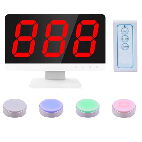 Kabelloses Quizspiel Buzzer System mit Monitor und Fernbedienung, unterstützt mehrere Antwortmodi und erweiterbar auf bis zu 32 Tasten, ideal für Spielshows und Aktivitäten im Klassenzimmer von Generisch