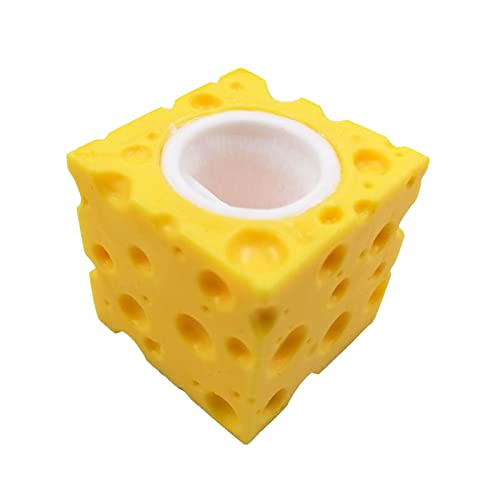 Käse Druckspielzeug Maus Dekompressionsspielzeug für Kinder und Erwachsene - Perfekt für Stressabbau (Multicolor, One Size) von Generisch