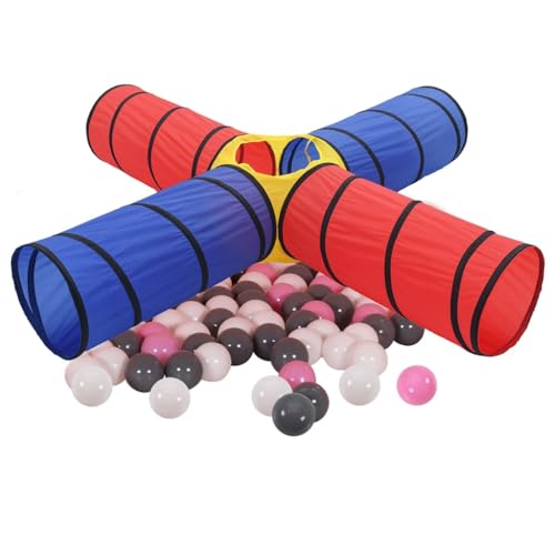 Kangmusi Spieltunnel mit 250 Bällen Mehrfarbig, Mehrfarbig 3107711 von Generisch