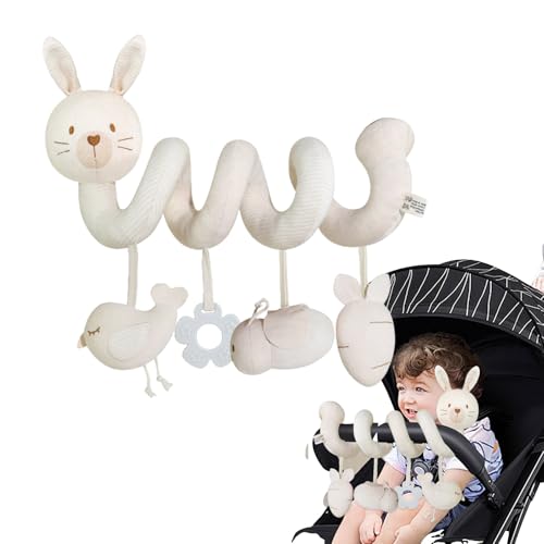 Kaninchen Baby Activity Spirale Spielzeug mit Musik Hängendes Spiral Plüsch Spielzeug für Kinderbett Autositz Babyschale Neugeborene Geschenk für Mädchen Junge 0-12 Monate Kaninchen Baby Activity Spirale Spielzeug mit Musik Hängendes Spiral Plüsch Spielzeug für Kinderbett Autositz Babyschale Neugeborene Geschenk für Mädchen Junge 0-12 Monate von Generisch