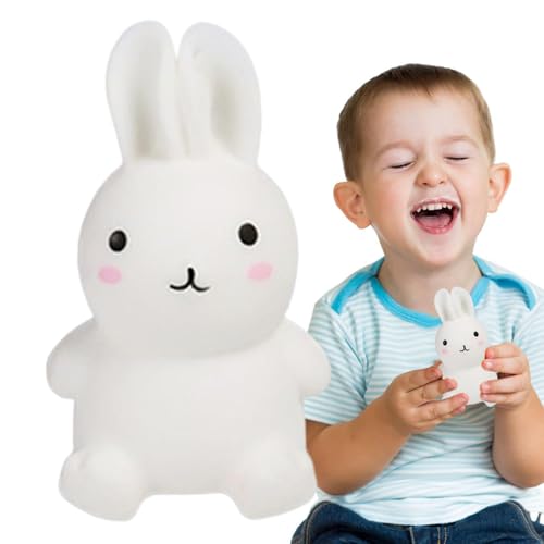 Kaninchen Squishy Spielzeug,Squishy Osterhase Stressbälle Spielzeug | Süßes Mochi-Squishy-Spielzeug für Kinder Squishes Mochi-Tiere Stressabbau-Geschenke für Kinder-Kaninchen-Squishy-Spielzeug von Generisch