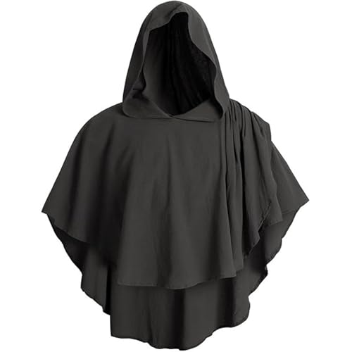 Kapuzenumhang Halloween Renaissance Kapuzenumhang Mittelalter Umhang mit Kapuze Gothic Vintage Performance Kleidung Kostüm Zubehör Kapuzenumhang Halloween Renaissance Kapuzenumhang Mittelalter Umhang mit Kapuze Gothic Vintage Performance Kleidung Kostüm Zubehör von Generisch