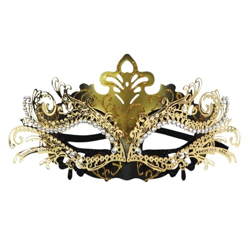 Karneval Outfit für Damen Party Venezianische Paare Karneval Ball Kostüm Zubehör Kostüme Masken Kopfbedeckung 2025 Karneval Fasching Maske Stirnbänder Karneval Kostüm Ballmaske von Generisch
