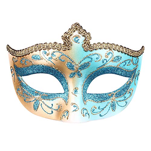 Karnevalskostüme für Damen Maskerade Maske für Frauen Outfit Funkeln Glitzer Pailletten Ball Party Zubehör 2024 Masken von Generisch