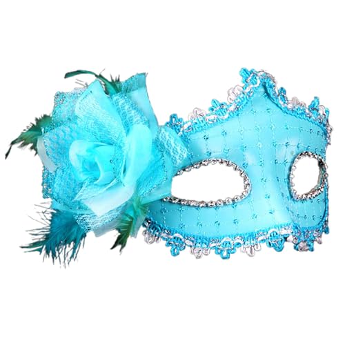 Karnevalsmasken Frauen Fake Flower Venezianische Accessoires Party Ball Maskerade Maske Kostüme Kopfbedeckung Ballmaske 2025 Karneval Gesichtsmasken Dekorationen Stirnbänder Karneval Ball Maske von Generisch