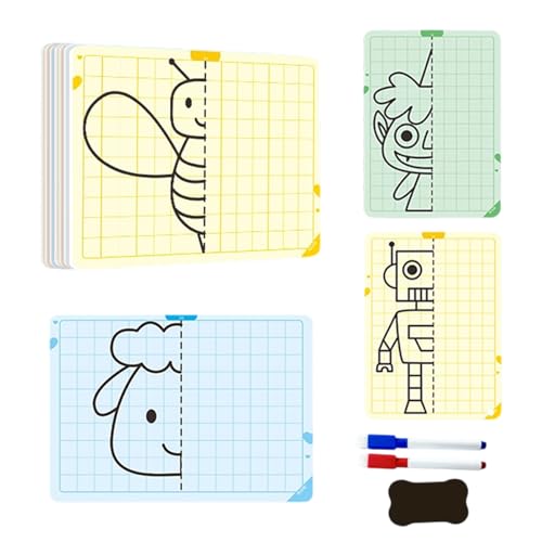 Karte Für symmetrische Rasterzeichnungen,Symmetrien-Lernwerkzeug | Lernspielzeug Für Malerei, Kreatives STEM-Aktivitäten Für Kinder Karte Für symmetrische Rasterzeichnungen,Symmetrien-Lernwerkzeug | Lernspielzeug Für Malerei, Kreatives STEM-Aktivitäten Für Kinder von Generisch