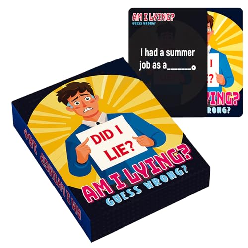 Kartenspiel für Partys - Lügen Erkennen Kartenspiel | Interaktives Für Familienfeiern Team Events Geburtstagsfeiern von Generisch