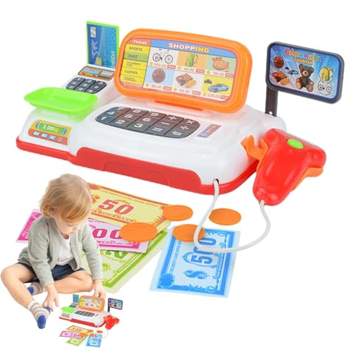 Kassiererspielzeug-Registrierkassen-Spielset,Registrierkassen-Spielzeugset | Lebensmittel-Supermarkt-Spielset, Spielkasse,Interaktives Lebensmittel-Spielset, pädagogischer Kassierer, ansprechendes Rol Kassiererspielzeug-Registrierkassen-Spielset,Registrierkassen-Spielzeugset | Lebensmittel-Supermarkt-Spielset, Spielkasse,Interaktives Lebensmittel-Spielset, pädagogischer Kassierer, ansprechendes Rol von Generisch