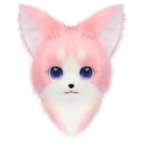 Katze Cosplay Headcover Tier Kopf Maske Lustige Schießen Requisiten für Halloween Karneval Rollenspiel Kostüm Maskerade Partys von Generisch
