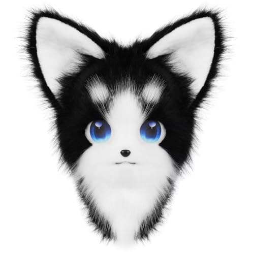 Katze Cosplay Headcover Tier Kopf Maske Lustige Schießen Requisiten für Halloween Karneval Rollenspiel Kostüm Maskerade Partys von Generisch