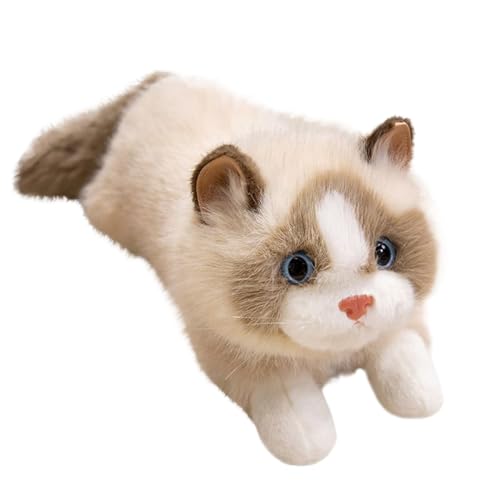 Katzen Kuscheltier - Stofftier Katze Plüschtier Niedliche Puppe | Weiche Puppe Mit Sound Für Mädchen Geburtstag Party Geschenke Klassenpreise Weihnachten Deko Kindergarten Katzen Kuscheltier - Stofftier Katze Plüschtier Niedliche Puppe | Weiche Puppe Mit Sound Für Mädchen Geburtstag Party Geschenke Klassenpreise Weihnachten Deko Kindergarten von Generisch