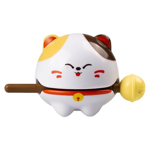 Katzen-Tempelblock-Percussion-Spielzeug – Cartoon-Tempelblock | Lucky Unique Instruments Cartoon-Tier-Schreibtisch-Ornament, Schreibtisch-Spielzeug, Klangtrommel für Zuhause, Auto, Schreibtisch, Percu von Generisch