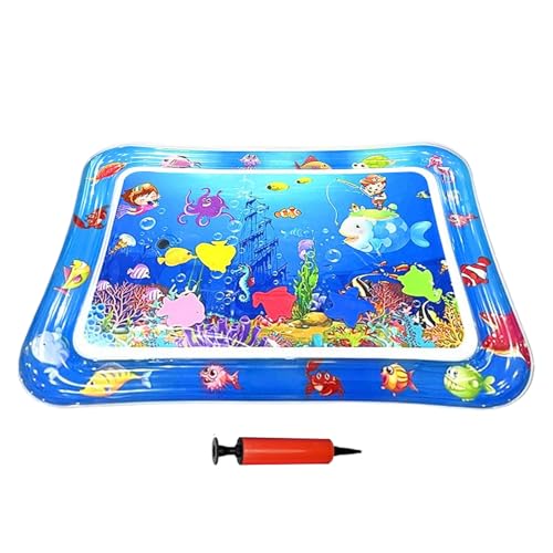 Katzen-Wasserbett-Spielmatte, aufblasbare sensorische Matte, 66 x 47 cm, interaktives Kühlkissen, rutschfeste Ablage, Kratzspielzeug für Kätzchen und Welpen, für drinnen und draußen, Haustierzubehör Katzen-Wasserbett-Spielmatte, aufblasbare sensorische Matte, 66 x 47 cm, interaktives Kühlkissen, rutschfeste Ablage, Kratzspielzeug für Kätzchen und Welpen, für drinnen und draußen, Haustierzubehör von Generisch