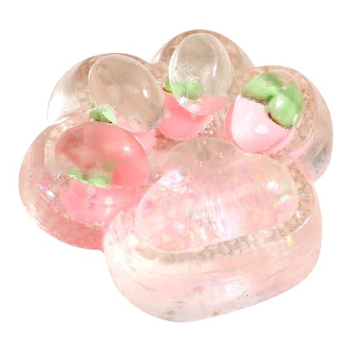 Katzen Zehen Extrusion Spielzeug (0.78inx2.5inx2.95in ) – Weiche Anti-Stress Ball , Hand Therapie & Kinder / Erwachsene Entspannen – Bunt & Süß (2 Rosa) von Generisch