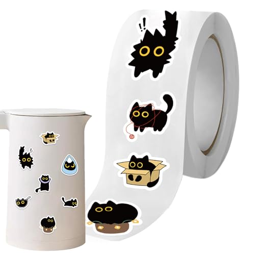 Katzenaufkleber - 500 Blech Niedliche Katzenaufkleber Für Kinder | Wasserdichte Vinylabziehbilder Für Computer | Ästhetische Papierabziehbilder Für Scrapbooking, Journaling, Hüllkurvenversiegelung, Wa Katzenaufkleber - 500 Blech Niedliche Katzenaufkleber Für Kinder | Wasserdichte Vinylabziehbilder Für Computer | Ästhetische Papierabziehbilder Für Scrapbooking, Journaling, Hüllkurvenversiegelung, Wa von Generisch