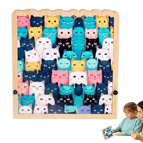 Katzenförmiges Puzzle, Holzpuzzles - Präzise 62 Katzen-Puzzles,Einzigartige Holzpuzzle-Sammlung von Katzenpuzzles für Enthusiasten Katzenförmiges Puzzle, Holzpuzzles - Präzise 62 Katzen-Puzzles,Einzigartige Holzpuzzle-Sammlung von Katzenpuzzles für Enthusiasten von Generisch