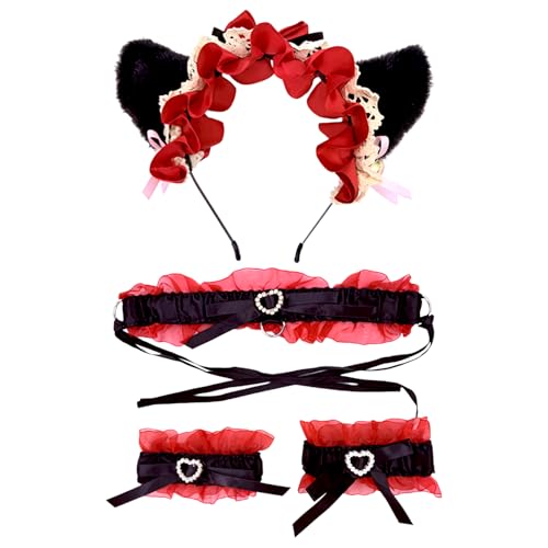 Katzenohren Stirnband - Katzenohren Kopfschmuck mit Glocken - Cosplay Haarband für Halloween, Weihnachten, Nachtclubs, Valentinstag Katzenohren Stirnband - Katzenohren Kopfschmuck mit Glocken - Cosplay Haarband für Halloween, Weihnachten, Nachtclubs, Valentinstag von Generisch