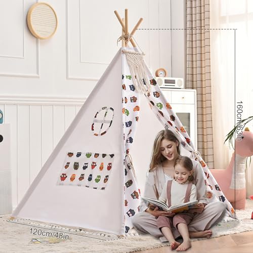 Kegelförmiges Kinderzelt, Indoor-Spielhaus, 120 x 120 x 160 cm, Pfirsichhaut, Segeltuch-Material mit Filzkugel Stern Lichtdekoration Kegelförmiges Kinderzelt, Indoor-Spielhaus, 120 x 120 x 160 cm, Pfirsichhaut, Segeltuch-Material mit Filzkugel Stern Lichtdekoration von Generisch