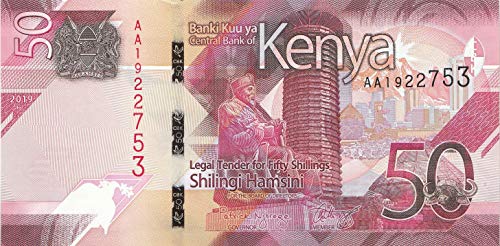 Kenia Pick-Nr: 52a bankfrisch (I) 2019 50 Shillings (Banknoten für Sammler) von Generisch