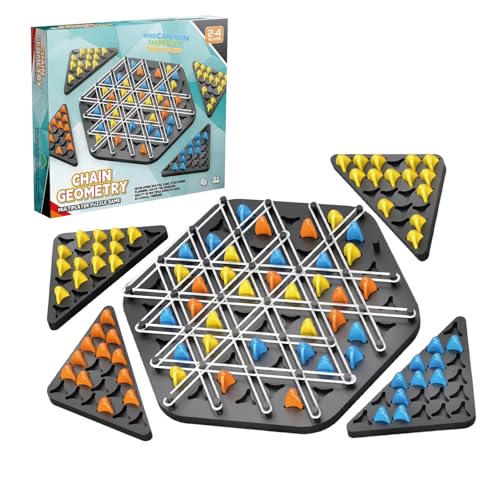 Ketten-Schach Brettspiel, Strategiespiel Für Erwachsene, Logikspiel Für Räumliches Denken Reise Unterhaltung Kinder Ketten-Schach Brettspiel, Strategiespiel Für Erwachsene, Logikspiel Für Räumliches Denken Reise Unterhaltung Kinder von Generisch