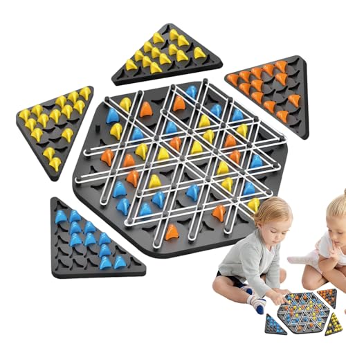 Kettenschach – ABS Strategisches Dreieck-Schachspiel | Einzigartiges geometrisches Schachspiel für alle Altersgruppen | Dreieck-Schachbrett ideal für pädagogischen Spaß, Familienabende Kettenschach – ABS Strategisches Dreieck-Schachspiel | Einzigartiges geometrisches Schachspiel für alle Altersgruppen | Dreieck-Schachbrett ideal für pädagogischen Spaß, Familienabende von Generisch