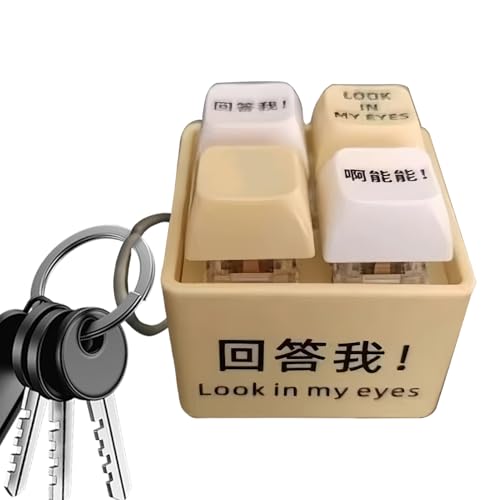 Keyboard Fidget, Clicker Keychain with Light, Mini Sensory Toy for Stress , Portable Key Press Pop Gadget, for Kids, Teens, Adults, Coworkers, Men, Women and More Keyboard Fidget, Clicker Keychain with Light, Mini Sensory Toy for Stress , Portable Key Press Pop Gadget, for Kids, Teens, Adults, Coworkers, Men, Women and More von Generisch