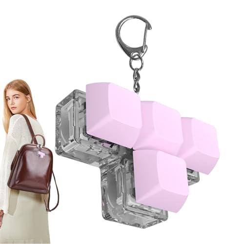 Keyboard Fidget Keychain | Luminous 4 Key Shaft Tester Finger Toy | Keychain Sensory Toy, Shaft Tester Relaxing Button Finger Toy, Funny Finger Toy for Adults Keyboard Fidget Keychain | Luminous 4 Key Shaft Tester Finger Toy | Keychain Sensory Toy, Shaft Tester Relaxing Button Finger Toy, Funny Finger Toy for Adults von Generisch