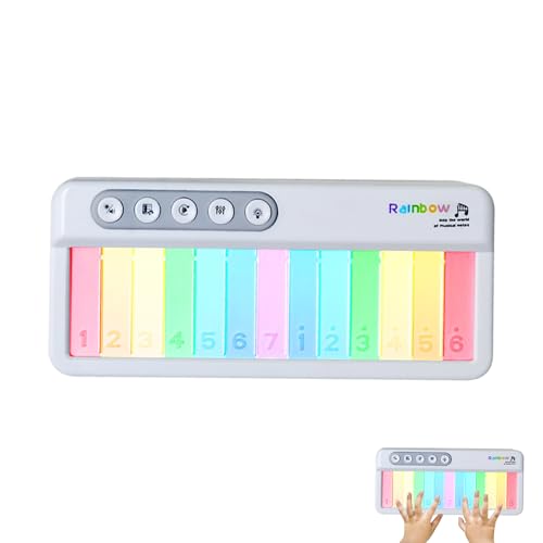 Keyboard-Klavier Für Kleinkinder, Kinder-Klavierspielzeug,Rainbow Lights Kleinkind-Tastatur Mit Einstellbarem Sound - Verbessern Lernspielzeug Mit Tastatur, Tragbares Frühentwicklungszubehör Keyboard-Klavier Für Kleinkinder, Kinder-Klavierspielzeug,Rainbow Lights Kleinkind-Tastatur Mit Einstellbarem Sound - Verbessern Lernspielzeug Mit Tastatur, Tragbares Frühentwicklungszubehör von Generisch