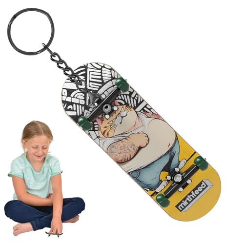 Keyboard Spielzeug, Finger Skateboard mit Lager | Kinder Skateboard Schlüsselanhänger mit Kugellager | Holzmaterial Fingerspitzen Skateboard für Reisen, Picknick, f Keyboard Spielzeug, Finger Skateboard mit Lager | Kinder Skateboard Schlüsselanhänger mit Kugellager | Holzmaterial Fingerspitzen Skateboard für Reisen, Picknick, f von Generisch