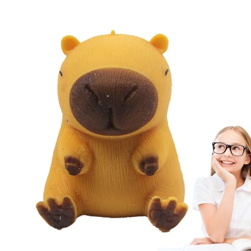 Kid Squeeze Toys, Capybara Rubber Squeeze Model, 2.17x1.77x1.57 Inches Desktop Ornament, Elastic Pinching Plaything for Girlfriend Wife Friend Sister Daughter Kid Squeeze Toys, Capybara Rubber Squeeze Model, 2.17x1.77x1.57 Inches Desktop Ornament, Elastic Pinching Plaything for Girlfriend Wife Friend Sister Daughter von Generisch