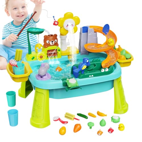 Kid Water Table - Sand- Und Wasserspieltisch | Spritzteich Kleinkind Wassertabelle | Strandspielzeug Mit Elektrischer Pumpe | Bildungsbild Tun, Um Fischereispiel Sensorisches Spielzeug Für 3-8 Kid Water Table - Sand- Und Wasserspieltisch | Spritzteich Kleinkind Wassertabelle | Strandspielzeug Mit Elektrischer Pumpe | Bildungsbild Tun, Um Fischereispiel Sensorisches Spielzeug Für 3-8 von Generisch
