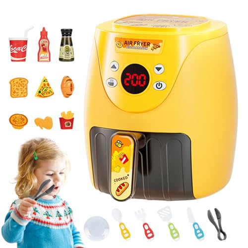 Kids Air Frittyer, farbveränderte Kinderluft Frittyer mit Spielen - Küchengeräte Spielzeug, Kinderluft Frittyer mit Spielen, Kleinkindspielzeug mit Musik, Kochen Spielzeug für Kinder Kids Air Frittyer, farbveränderte Kinderluft Frittyer mit Spielen - Küchengeräte Spielzeug, Kinderluft Frittyer mit Spielen, Kleinkindspielzeug mit Musik, Kochen Spielzeug für Kinder von Generisch