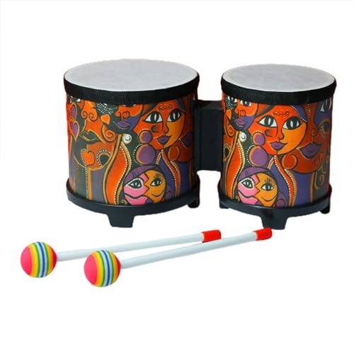 Kids Bongos - Holzbongo -Trommel, hochwertige süße Kinder Handtrommel | Baby Drum Musical Instruments Spielzeug, professionelle Percussion -Handspielzeugtrommel für Kinder, Erwachsene und alle Altersg Kids Bongos - Holzbongo -Trommel, hochwertige süße Kinder Handtrommel | Baby Drum Musical Instruments Spielzeug, professionelle Percussion -Handspielzeugtrommel für Kinder, Erwachsene und alle Altersg von Generisch