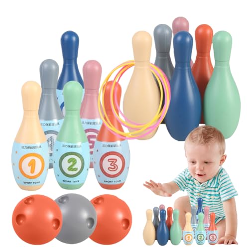 Kids Bowling Set, Colorful Bowling Game, 12 Pins, 3 Balls, 6 Rings, PP Interactive Sports Games, for Indoor Fun, Kid Learning, Family Entertainment, Playtime, 2.76x2.76x2.76 inches Kids Bowling Set, Colorful Bowling Game, 12 Pins, 3 Balls, 6 Rings, PP Interactive Sports Games, for Indoor Fun, Kid Learning, Family Entertainment, Playtime, 2.76x2.76x2.76 inches von Generisch