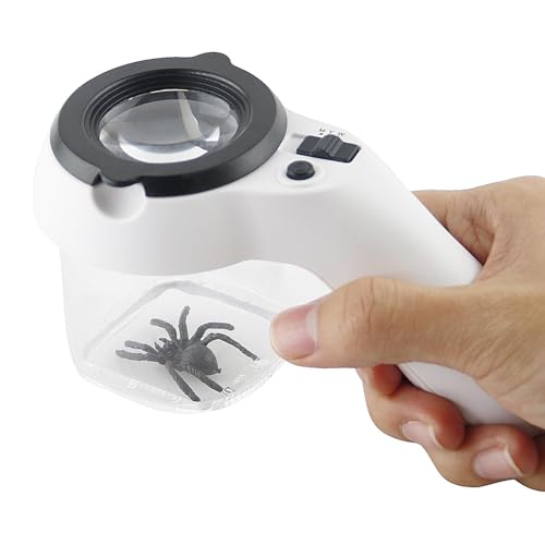 Kids Butterfly Viewer - Vergrößerung von Cage, Insektensammeln Kit | 8X Deckelmesser, Lineal -Markierungen und Lüftungsschlitze mit integriertem leichten, transparenten Insektenglas für Insekt Kids Butterfly Viewer - Vergrößerung von Cage, Insektensammeln Kit | 8X Deckelmesser, Lineal -Markierungen und Lüftungsschlitze mit integriertem leichten, transparenten Insektenglas für Insekt von Generisch