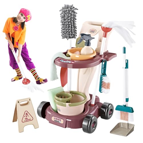Kids Cleaning Set Real - Housework Pretend Play Toy | Mop and Broom Cleanings Kit | Role Play Household Chores Set | Learning Cleaning Toys with Accessories for Kids, Girls, and Boys Ages 3+ Kids Cleaning Set Real - Housework Pretend Play Toy | Mop and Broom Cleanings Kit | Role Play Household Chores Set | Learning Cleaning Toys with Accessories for Kids, Girls, and Boys Ages 3+ von Generisch