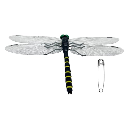 Kids Dragonfly Toy - Kreativität durch vielseitige Garteneinsätze Faake Dragonfly | Erlernen von Insekten gefälschte Draagonfly -Stangenclips | Dragoonfly Clips Black für Learning -Belohnungen, das An von Generisch