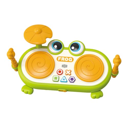 Kids Drum Kit - Verstellbares Volumen Babytrommeln | Drum Set Baby Musikinstrumente | Kinder Musikspielzeug | Schlagzeugspielzeug mit leichtem Froschdesign für Kinder Mädchen Heimspiele Spaß Ak Kids Drum Kit - Verstellbares Volumen Babytrommeln | Drum Set Baby Musikinstrumente | Kinder Musikspielzeug | Schlagzeugspielzeug mit leichtem Froschdesign für Kinder Mädchen Heimspiele Spaß Ak von Generisch