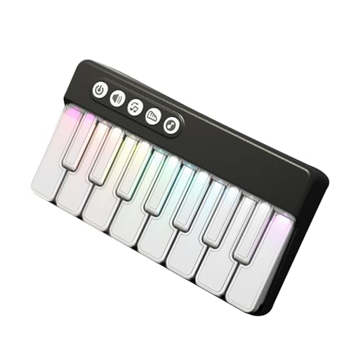 Kids Keyboard, Portable Electronic Piano, 5.98x3.23in Interactive Light Up Keys, Fun Musical Instrument, Early Educational Toy for Boys, Girls, Classroom Learning Activity von Generisch