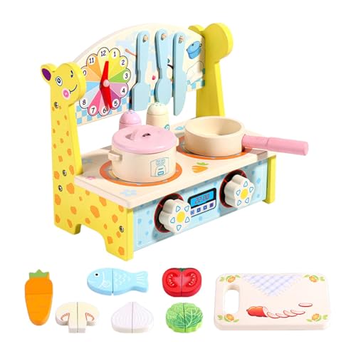 Kids Kitchen Playset, Kinderküche Zubehör ,Holzimitation von Lebensmitteln und Küchengeschirr| Holzspielzeug Inklusive Topfset Küchenspielzeug und Obst zum Schneiden, für Kinder Mädchen Kids Kitchen Playset, Kinderküche Zubehör ,Holzimitation von Lebensmitteln und Küchengeschirr| Holzspielzeug Inklusive Topfset Küchenspielzeug und Obst zum Schneiden, für Kinder Mädchen von Generisch