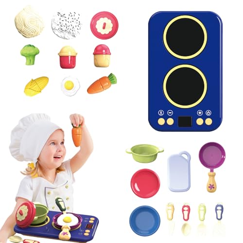 Kids Kitchen Playset - Stellen Sie Sich Vor, Spielen Sie Food Set Mit Und Licht | Sound- Und Light Play Kitchen Kit Cookware | Interaktives Realistisches Bildungsinstrument Für Kinder Mäd Kids Kitchen Playset - Stellen Sie Sich Vor, Spielen Sie Food Set Mit Und Licht | Sound- Und Light Play Kitchen Kit Cookware | Interaktives Realistisches Bildungsinstrument Für Kinder Mäd von Generisch
