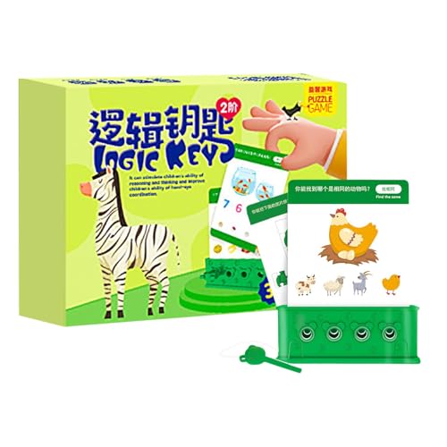 Kids Logic Enhancer Toys, Kids Logic Key Toys,Logisches passendes Spiel für Kinder - Hand-Eye-Koordinierungsverstärker, logisches farbenfrohes Denken unterrichten Hilfsmittel für, Kinder von Generisch