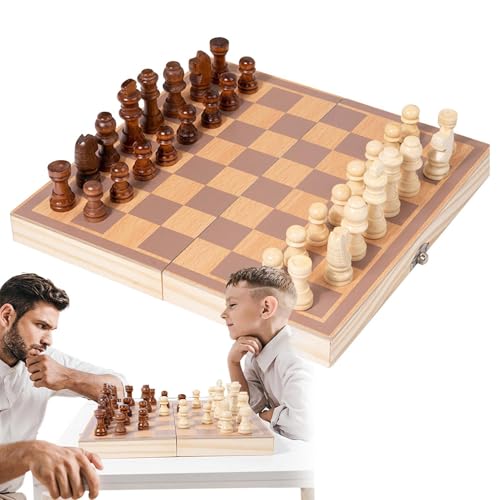 Kids Magnetic Chess Set, Portable Folding Chess Game Board with Built-in Storage, Educational Desktop Travel Toy for Learning Strategy, Hand-Eye Coordination, and Family Fun von Generisch