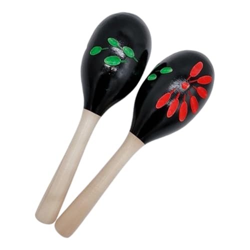 Kids Maracas - 2X Maracas Musikinstrument Holz - Noisemaker Maracas Favors Shaker Musikinstrumente für Mädchen Kinder Erwachsene Kids Maracas - 2X Maracas Musikinstrument Holz - Noisemaker Maracas Favors Shaker Musikinstrumente für Mädchen Kinder Erwachsene von Generisch