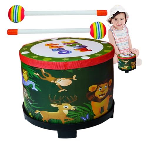 Kids Musical Drum - Kindervorschulinstrument, Musikspielzeug | Kinderspielspielzeug Holzstock, lustige Performance -Drum für Partys, Festivals, frühe Lernen von Kleinkindern und Anfängern Kids Musical Drum - Kindervorschulinstrument, Musikspielzeug | Kinderspielspielzeug Holzstock, lustige Performance -Drum für Partys, Festivals, frühe Lernen von Kleinkindern und Anfängern von Generisch