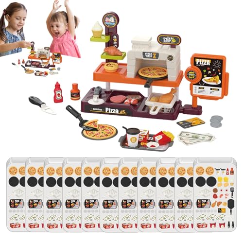 Kids Play Kitchen, Grocery Store Toy, 31x22x8cm/12.2x8.66x3.15 Inches Interactive, Transforming Design, Lights and Sound Features, for Indoor Pretend and Learning Fun von Generisch