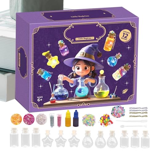 Kids Potion Kits, Magic Witch Bottles, Creative Potion Craft Set, Interactive Science Activity, Educational Halloween Toy for Boys, Girls, Preschool Learning, Elementary Classroom Projects von Generisch